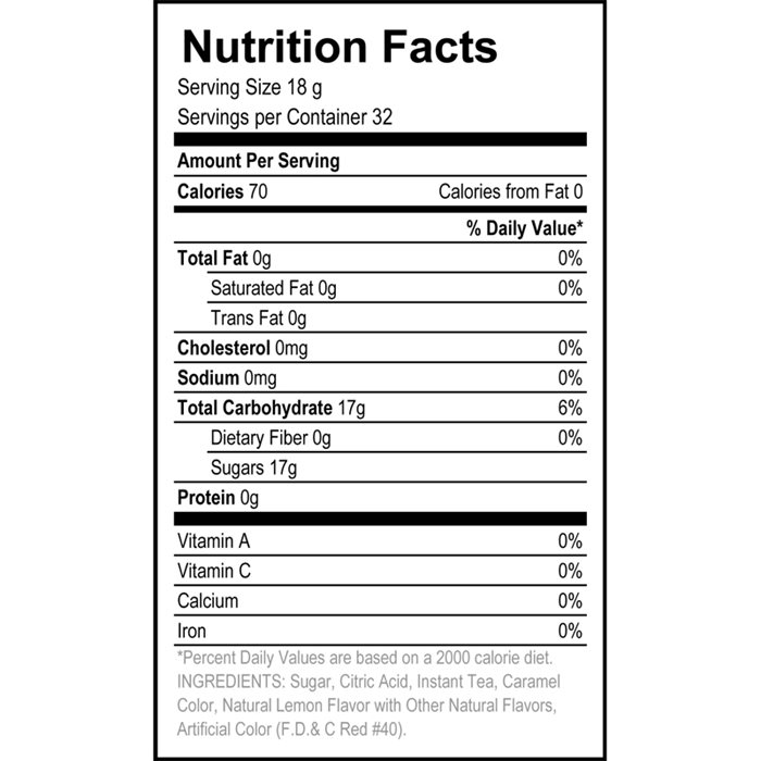 Lemon Iced Tea Mix 4C Foods