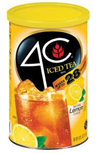 4C Lemon Iced Tea 50% Less Sugar, 60 qt.