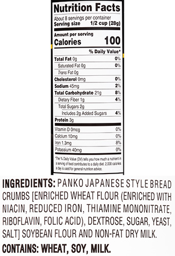 Panko Plain Bread Crumbs 4C Foods