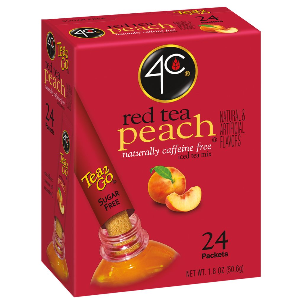Red Iced Tea with Peach Stix 4C Foods